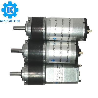 Motore a basso rumore dell'ingranaggio planetario del micro di CC 6v 12v 24v 22mm per i prodotti intelligenti