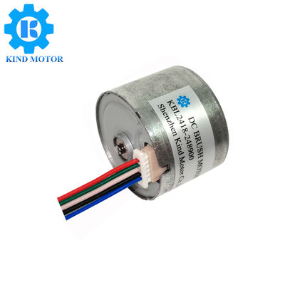 motore senza spazzola 24mm di 2mm bl2418 dei cuscinetti a sfera a basso rumore di CC dell'asse 6v 12v 14.4v 18v 24v con il codificatore