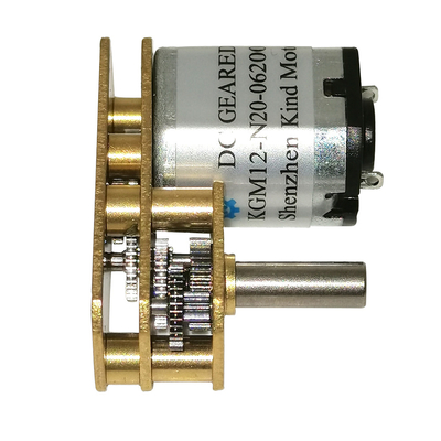 Micro motore parallelo 180mNm, motore ad angolo retto di CC dell'asse di asse del riduttore dell'ingranaggio 2.2W