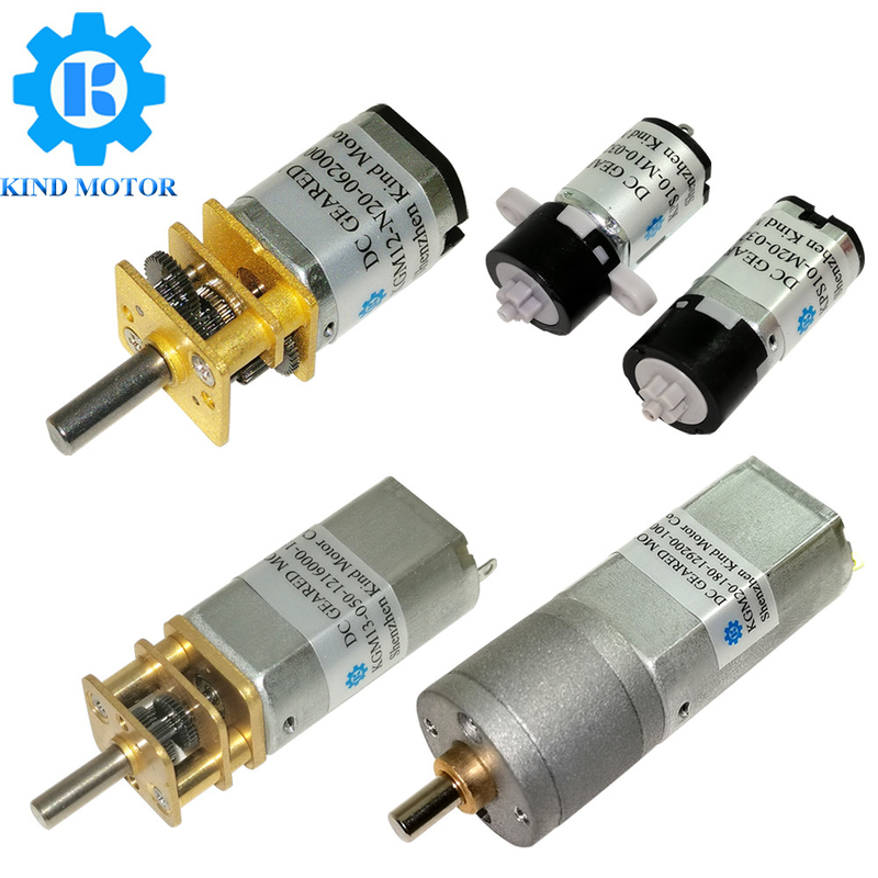 Potente 3,1W DC Spur Gear Motor 0,1-10 Kg.cm Torque Micro Motor 3V-12V Ingranaggiato spazzolato/senza spazzola