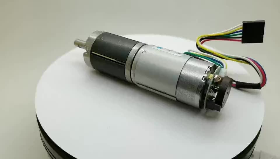 Potenza elevata a bassa velocità micro 22mm 24mm 28mm 32mm 36mm 42mm 45mm 3v-50volt di corrente continua motore planetario metallico con codificatore