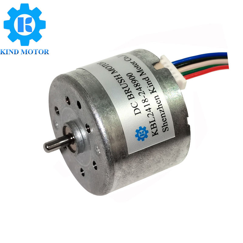motore senza spazzola 24mm di 2mm bl2418 dei cuscinetti a sfera a basso rumore di CC dell'asse 6v 12v 14.4v 18v 24v con il codificatore