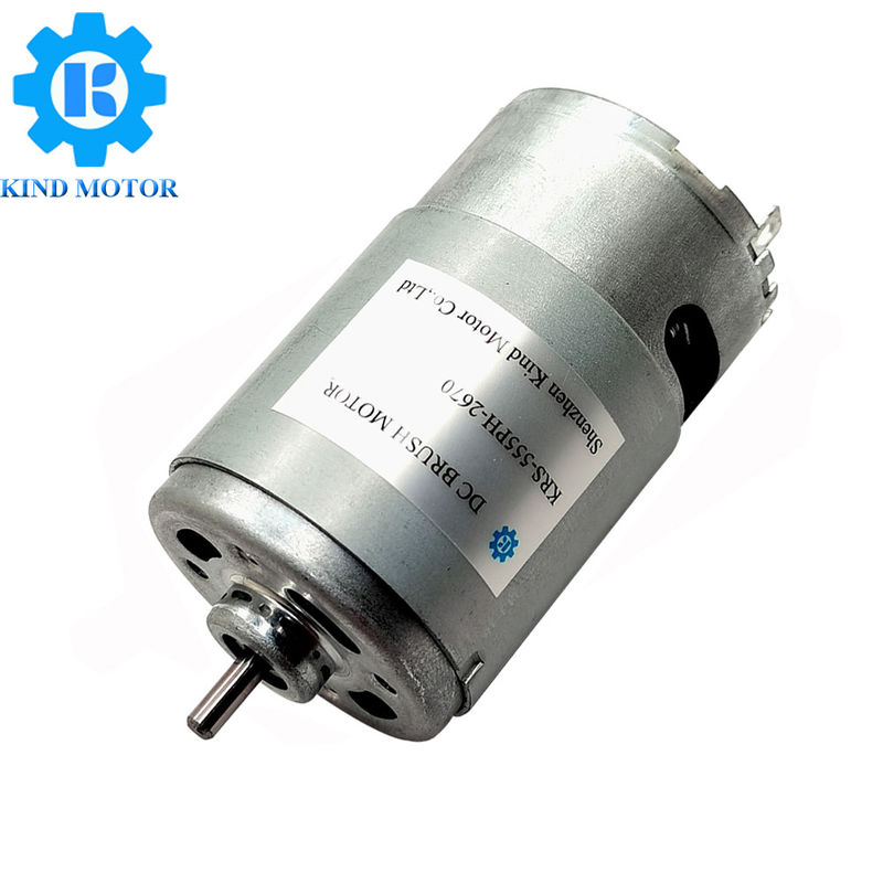 Pmdc si raddoppia ha prodotto i motori della Carbonio-spazzola di CC 12v 14.4v 18v 24v RC555 RC-555 dell'asse di 3.175mm