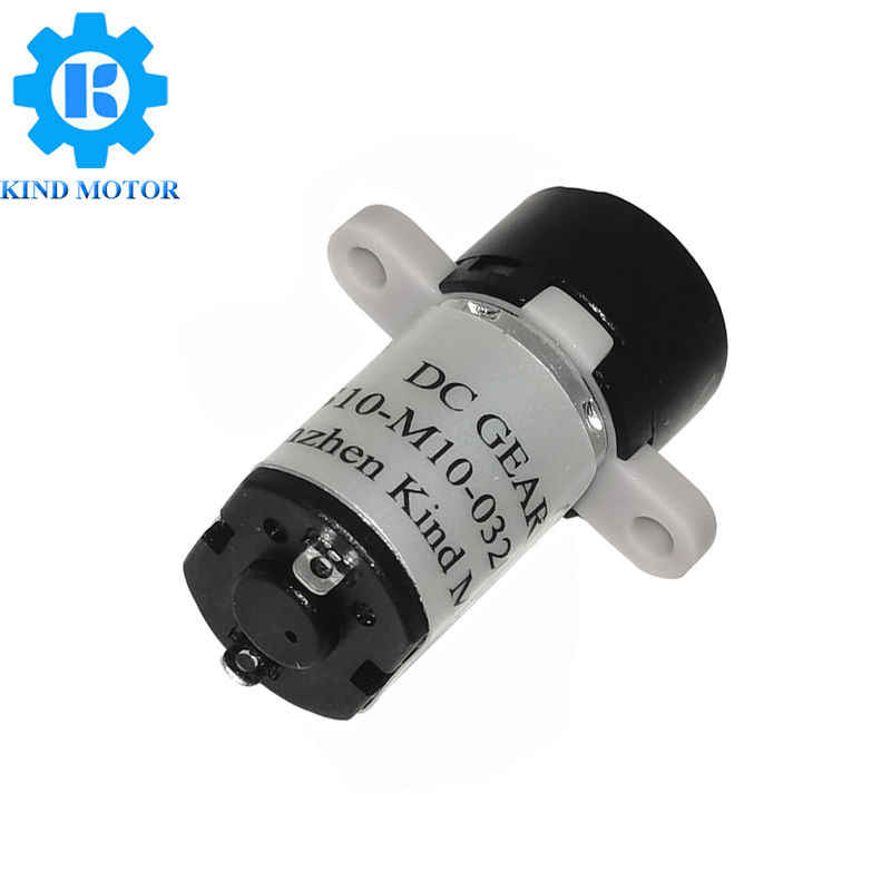 Motore di plastica dell'ingranaggio di CC del micro 10mm 1.5v 3v 6v con il montaggio dell'orecchio e con i cavi